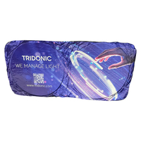Pare-soleil de voiture personnalisé double cercle pour pare-brise avant