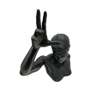 Statues en résine imprimées en 3D sur mesure, modèle de personnage noir, usinage laser, service de prototypage rapide, usinage OEM personnalisé - Product Image 1