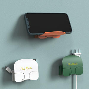 2024 nuevo producto creativo Universal autoadhesivo sin daños soporte de cargador de pared para teléfono móvil soporte de pared estante de montaje - Product Image 6
