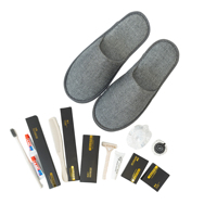 Ensemble d'articles de toilette personnalisés avec logo d'hôtel, kit d'articles de toilette professionnels pour les clients, fournitures jetables pour Airbnb