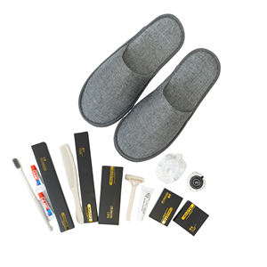 Ensemble d'articles de toilette personnalisés avec logo d'hôtel, kit d'articles de toilette professionnels pour <span class=keywords><strong>les</strong></span> clients, fournitures jetables pour <span class=keywords><strong>Airbnb</strong></span> - Product Image 1
