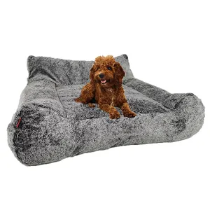 Yangyang Pet Stylish special zipper shaped cozy touch dog sofa for medium large small dogs
