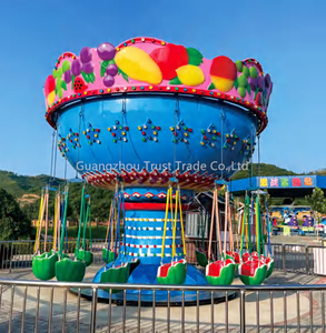 Tùy chỉnh trò chơi Swing funfair bay ghế Rides điện <span class=keywords><strong>Merry</strong></span> đi vòng Carousel để bán - Product Image 4
