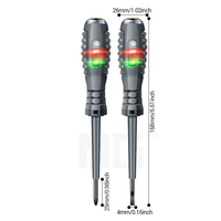 Tournevis magnétique professionnel à tête plate et embout Phillips double usage, stylo testeur de couleur à affichage numérique avec fonction de mesure