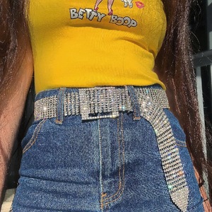 Width 3.0cm Fashion Decorative Rhinestones Crystals Waist Metal <strong>Belts</strong>,metal <strong>Chain</strong> <strong>Belts</strong> - Product Image 5