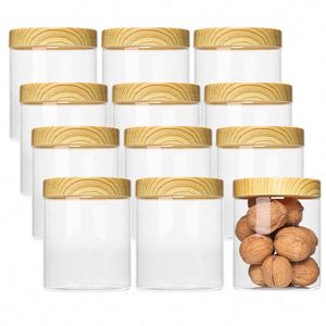Frascos de Plástico PET de Boca Ancha de 8oz para Crema para el Cuidado de la Piel y Envases Cosméticos, Recipientes Redondos de Almacenamiento Libres de BPA con Tapas - Product Image 4