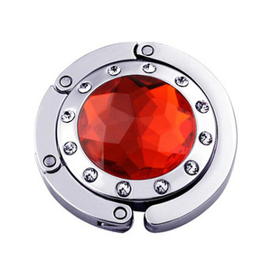 Xách Tay Kim Loại Có Thể Gập Lại Bảng Túi Xách Chủ <span class=keywords><strong>Purse</strong></span> Hanger Thuận Tiện <span class=keywords><strong>Hook</strong></span> Hang Bag Vòng Rhinestone Chủ - Product Image 4