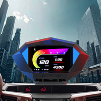 P1 pengukur kecepatan mobil Digital, Diagnosis ECU Monitor elektronik pengukur kecepatan otomatis GPS komputer mobil Digital OBD2 tampilan HUD