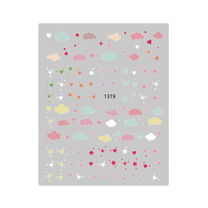 2025 popolare cina all'ingrosso unghie decalcomanie stellate <span class=keywords><strong>nuvole</strong></span> di arte decorazione adesivo per unghie - Product Image 5