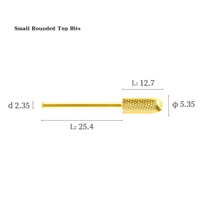 5.35mm Small Barrel Rounded Top Carbide Nail <b>Drill</b> <b>Bit</b> Rotary Burr for Electric Manicure File - Product Image 4