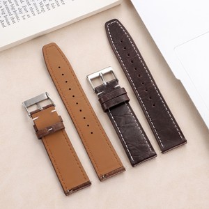 Correa de Reloj Lionorm de Cuero Genuino de Lujo con Liberación Rápida de 20mm 22mm para <span class=keywords><strong>Huawei</strong></span> <span class=keywords><strong>GT2</strong></span> GT3 Samsung, Brazalete de Repuesto - Product Image 4