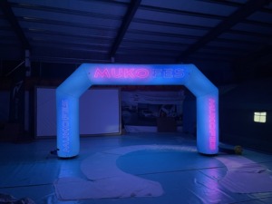 Arco Inflable Hermético de PVC Reforzado para Carreras, Inflables Publicitarios de 16 pies con Bomba de Aire Eléctrica para Entrada de Equipos de Campeonato - Product Image 6