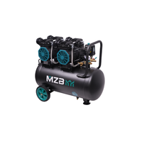Compresseur d'air Paintball sans huile MZB 750wx2 50L Mini Compresor De air
