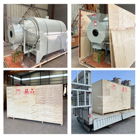 Sécheur rotatif à tambour pour feuilles de thé, noisettes, marc de café, pistaches, chauffage électrique, en stock en usine