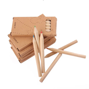 Ensemble de crayons de couleur en bois, 12 pièces et 6 pièces, à la mode, géométrie promo - Product Image 2