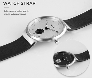 mano mujer negro correa de <span class=keywords><strong>reloj</strong></span> cepillo de plata de las mujeres relojes de cuarzo con manos luminosas - Product Image 5