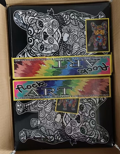 Activity <strong>Color</strong> Your Own Wholesale Custom Wall Decor Painting Black <strong>Velvet</strong> Art Fuzzy <strong>Posters</strong> to <strong>Color</strong> for Kids and Adults - Product Image 6