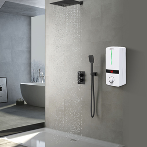 Chauffe-eau instantané double usage cuisine et salle de bain 5,5 kW en acier inoxydable avec commande par bouton, idéal pour appartement et petit logement - Product Image 5