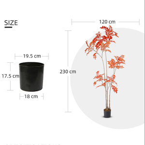 230cm di altezza in finto giallo pianta pianta artificiale pianta decorativa interna per la decorazione del portico dell'hotel di casa - Product Image 6