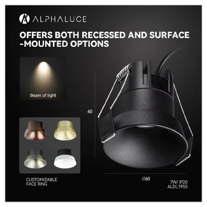 Lámpara de Techo Empotrada Cuadrada de Aluminio Cromado con <span class=keywords><strong>LED</strong></span> Integrado, Sin Carcasa, Tipo Tempel, Plafón GU10, Regulable, 5 CCT, Downlight <span class=keywords><strong>Empotrado</strong></span> - Product Image 1