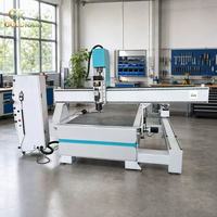 Fresadora CNC de 4 Ejes con Control PLC, Motor de 3.5KW de un Solo Husillo, Máquina de Tallado de Madera de Alta Gama