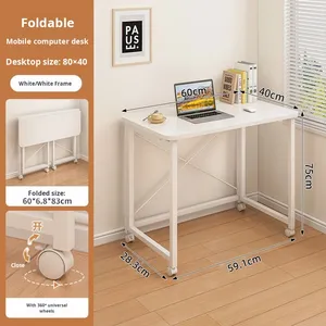 GEDO all'ingrosso Mini mobile mobile rettangolare risparmio di spazio pieghevole Computer scrivania per soggiorno - Product Image 6
