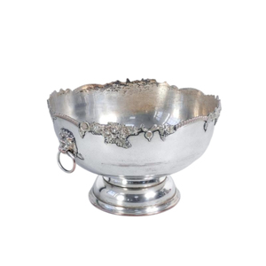Antique Stainless Steel Champagne Bowl Large Wine <b>Ice</b> Bucket With <b>Footed</b> Base Heavy Duty Metal Beverage Tub For Party Chilling - Product Image 2
