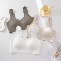 Soutien-gorge de sport sans fil push-up pour femme, grande taille, sans couture, confortable, avec bande de gel raffermissante et minimisatrice – Offre Spéciale