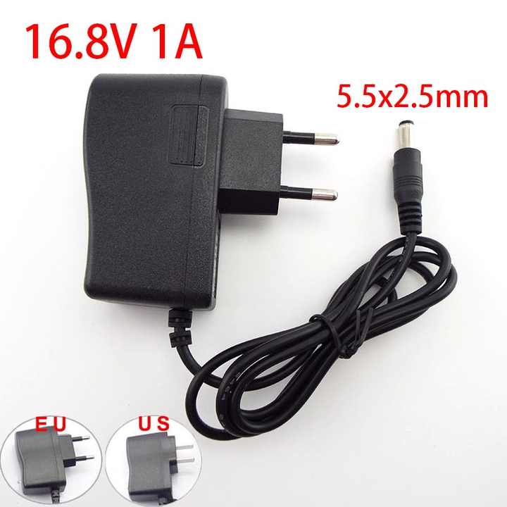 AC 100-240V 8.4V 12.6V 16.8V 1A 1000MA 4.2V 2A Power Supply Adapter Plug 5.5*2.5mm for 18650 Lithium Battery Charger