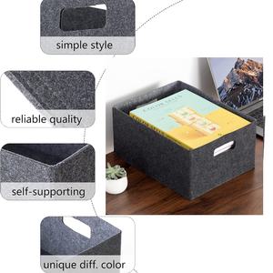 Panier de rangement <span class=keywords><strong>en</strong></span> feutre pour livres, pliable, pour bébé et enfant, 3 pièces, extra large - Product Image 5