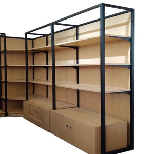 Thiết kế mới tùy chỉnh khung thép và gỗ hiển thị đứng giá - Product Image 4