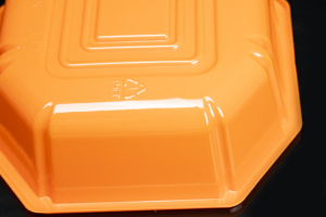 Assiette jetable imperméable, légère, pratique, de qualité alimentaire, en PET, de haute qualité, respectueuse de l'environnement, marque HYX, colorée, pour fruits et sushis - Product Image 5