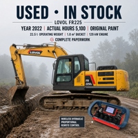 Excavatrice sur chenilles 2022 en stock avec télécommande proportionnelle sans fil pour expédition mondiale