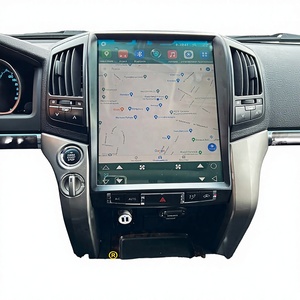 Lecteur vidéo de voiture 15,6 pouces, écran partagé, autoradio stéréo Tesla, Android 13 pour Land Cruiser 200 LC200 <span class=keywords><strong>2012</strong></span> 2008, écran IPS - Product Image 4
