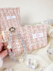 Sacs fourre-tout <span class=keywords><strong>MOJO</strong></span> promotionnels, nouveauté 2025, en polyester brodé avec motif nœud papillon, grande capacité, rangement intérieur portable, pour cosmétiques - Product Image 4