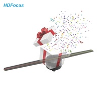 Idées de nouveau produit projecteur holographique 420Mm extérieur 3 D hologramme 3D image publicité ventilateur holographique 3D Led