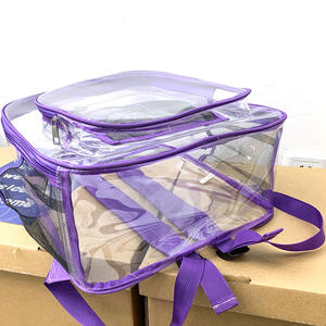 Custom 2025 Factory Wholesale Transparent Pvc Women Backpack Bags Custom Vinyl Clear Backpack for School Backpack - Product Image 5