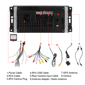 Estéreo para Auto Hikity 4+64G 7'' para <span class=keywords><strong>Chevrolet</strong></span> Chrysler Jeep Dodge, 4+64G, Carplay/Android Auto Inalámbrico, GPS, WiFi, Tipo-C, Tablero OEM - Product Image 5