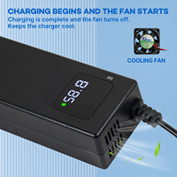 Spot Goods YZPOWER Chargeur de batterie au lithium de haute qualité 58.8V 2A 14S pour Scooter électrique Premier choix avec protection OTP OVP