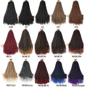 Cheveux synthétiques pour tresses, style Water Wave, <span class=keywords><strong>Passion</strong></span> <span class=keywords><strong>Twist</strong></span>, ondulés, ombrés, pour tresses papillon effet vieilli - Product Image 3