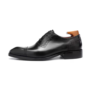 Zapatos Oxford con Cordones para Hombre, con Diseño Estampado, Casuales, para Padrino de Boda, de Cuero, Formales para Negocios, para Todas las Temporadas - Product Image 4