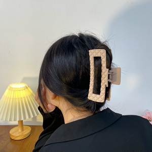 YJL Accessori per Capelli da Donna Disponibili, Grande Clip Quadrata da 12,5 cm con Motivo a Quadretti, Clip a Squalo Personalizzata, Clip per Capelli all'Ingrosso - Product Image 2