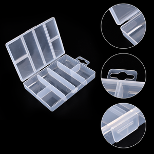 Hộp 6 Ngăn Bằng Nhựa Hình Vuông Hộp Đựng Móng Tay Trong Suốt Tùy Chỉnh Đa Năng Bán Sỉ - Product Image 4