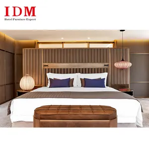 2024 Foshan Factory Customs Design Modern 5 Star Hotel Bed Room Hotel Furniture Bedroom Sets