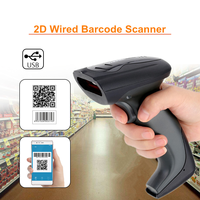 Lector de Códigos de Barras Industrial Anticaídas IP54 con Sensor CMOS 2D, Portátil, con Detección Automática, Robusto, USB, con Cable, Escáner de Códigos QR