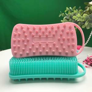 2-in-1 Soft Silicone <b>Bath</b> Brush | Multifunctional Pet Grooming & Body <b>Scrubber</b> Promotional Gift - Product Image 3