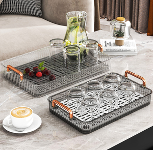 Escurridor de Platos de 2 Niveles, Escurridor de Platos, Bandeja de Plástico para Té, para Tazas, Tazones, Frutas, Bandeja Multiusos para Servir - Product Image 3