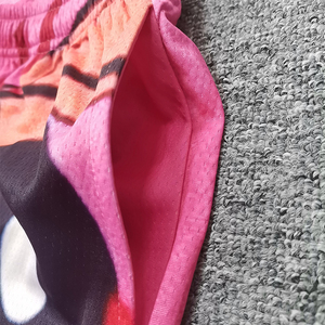 Venta caliente Diseño de logotipo Sublimado Transpirable Ropa deportiva de secado rápido 100% Poliéster Pantalones cortos de tela de secado rápido - Product Image 4