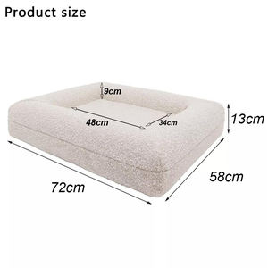 ZMaker, superventas personalizadas, camas ortopédicas de espuma viscoelástica para perros, Cama grande de lujo de espuma viscoelástica para perros, cama ortopédica para perros con cremallera - Product Image 2