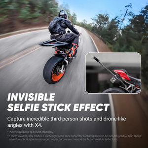 Pour caméra d'action Insta360 X4 4K étanche 360. Caméra panoramique avec stabilisation vidéo 5.7K pour Vlog, voyages, sports, enregistrement vidéo 4K - Product Image 5